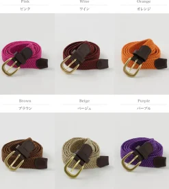 PHADUA Belts^/ Elastic Narrow Mesh Belt