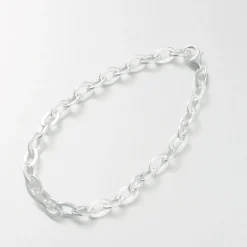 PHADUA Anklets^/ Flat cable chain bracelet 925 silver