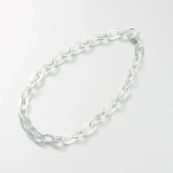 PHADUA Anklets^/ Flat cable chain bracelet 925 silver