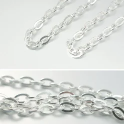 PHADUA Anklets^/ Flat cable chain bracelet 925 silver
