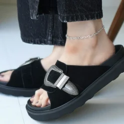 PHADUA Anklets^/ Flat cable chain anklet 925 silver