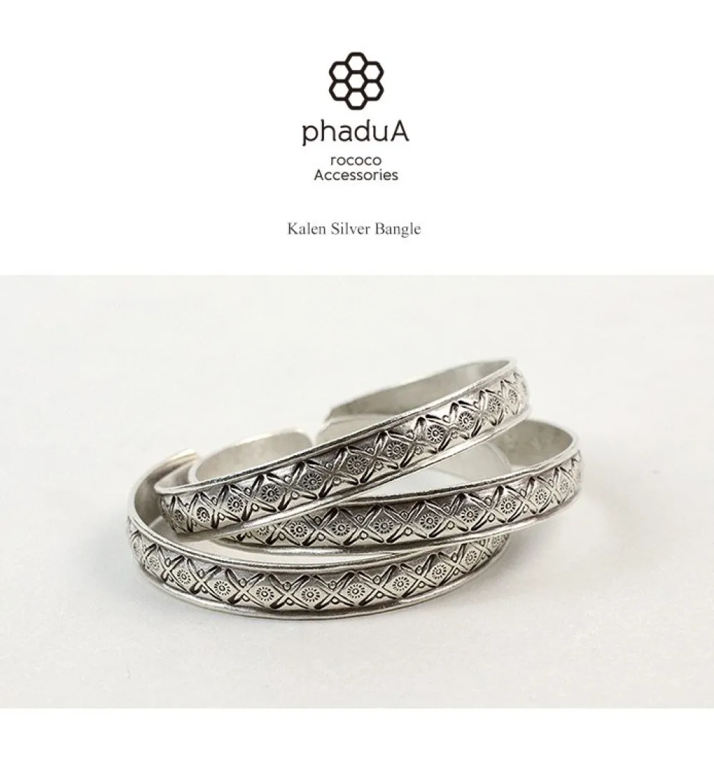 PHADUA Anklets^/ Karen bangle silver