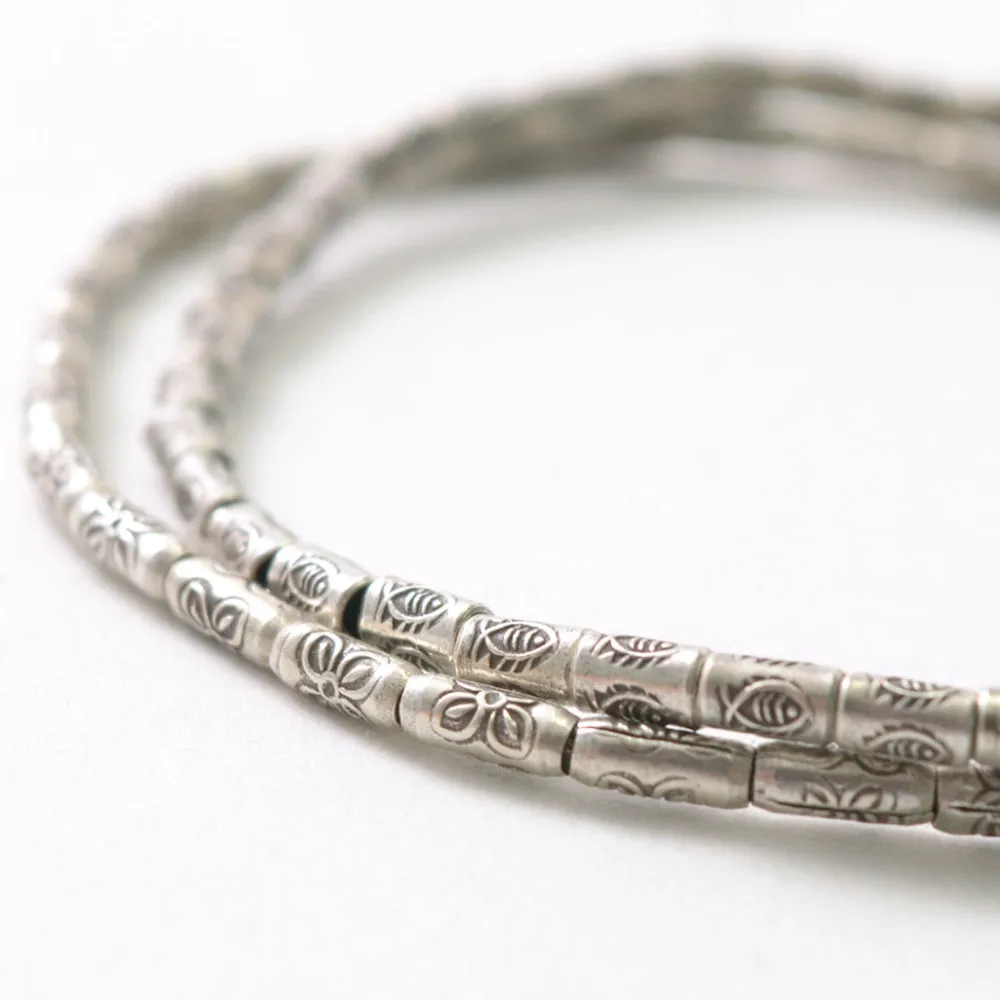 PHADUA Anklets^/ Karen Silver Beaded Concho Anklet
