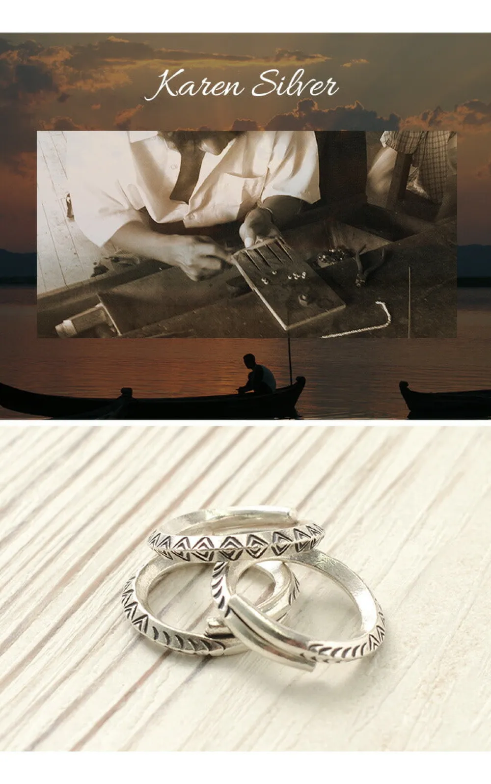 PHADUA Anklets^/ Karen Ring silver