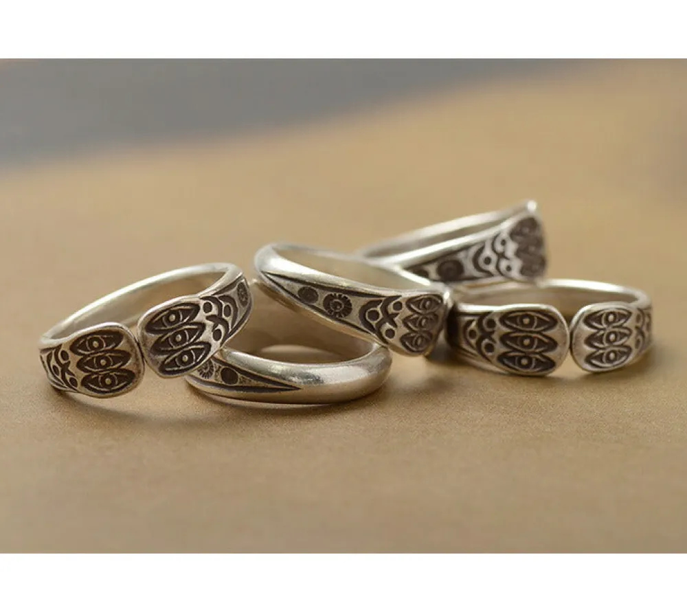 PHADUA Anklets^/ Karen Ring / 6 Eyes silver