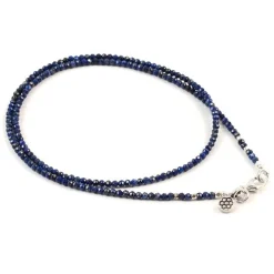 PHADUA Anklets^/ Lapis lazuli (2mm) cut bead necklace/anklet blue