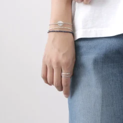 PHADUA Anklets^/ Lapis Lazuli W-Wrap Bracelet blue