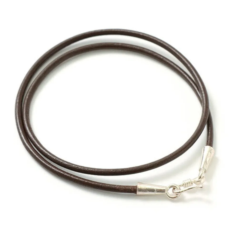 PHADUA Necklaces^/ Leather choker (2.5mm) necklace