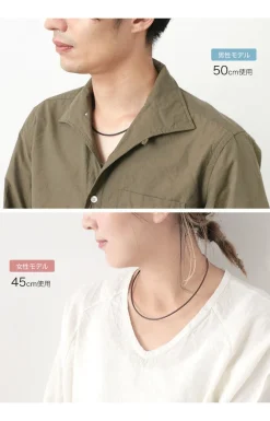 PHADUA Necklaces^/ Leather choker (2.5mm) necklace