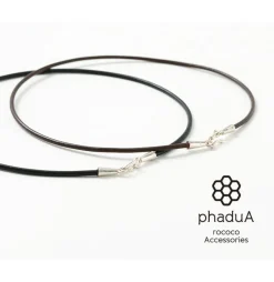 PHADUA Necklaces^/ Leather choker (2.5mm) necklace
