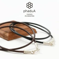 PHADUA Necklaces^/ Leather choker (2.5mm) necklace
