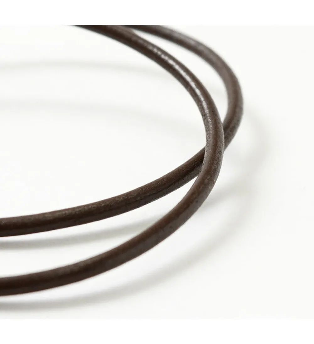 PHADUA Necklaces^/ Leather choker (2.5mm) necklace