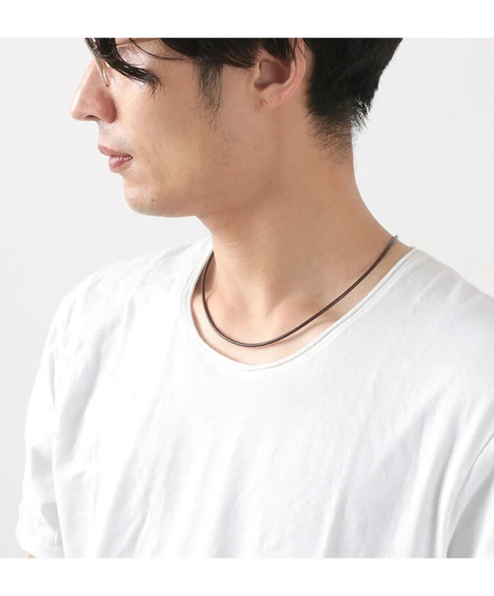 PHADUA Necklaces^/ Leather choker (2.5mm) necklace