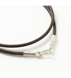 PHADUA Necklaces^/ Leather choker (2.5mm) necklace