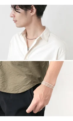 PHADUA Necklaces^/ Leather choker necklace in Karen silver.