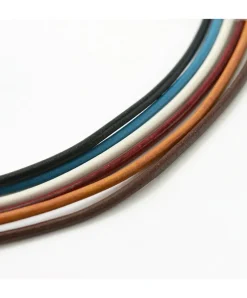 PHADUA Necklaces^/ Leather choker necklace in Karen silver.