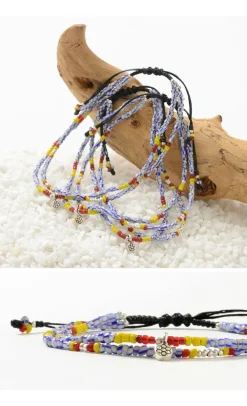 PHADUA Anklets^/ Multi Handmade Beaded Anklet mix-beads