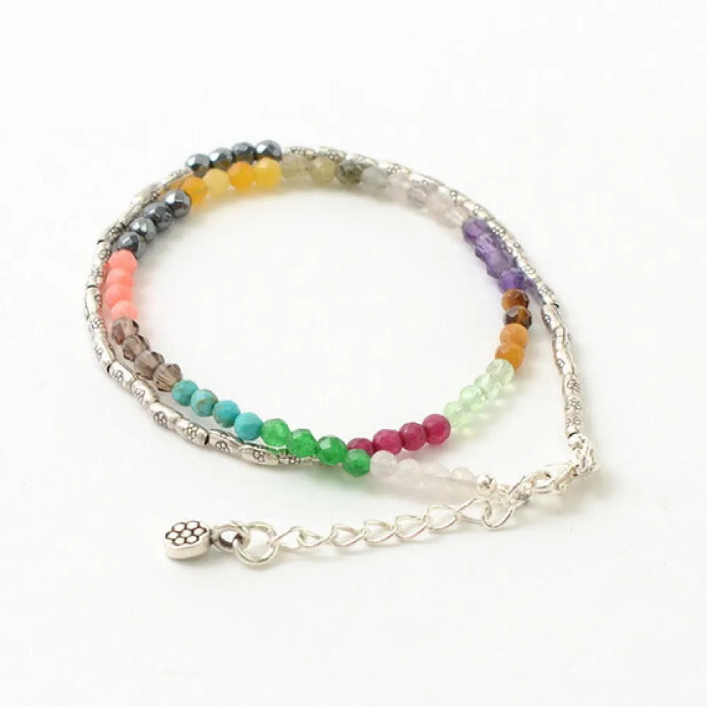 PHADUA Anklets^/ Multi Stone Wrap Bracelet multi-stone