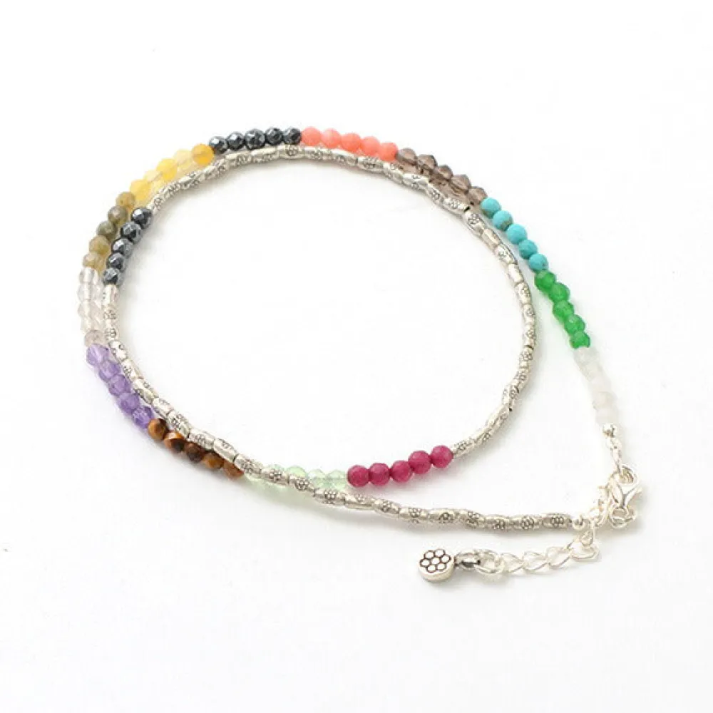PHADUA Anklets^/ Multi Stone Wrap Anklet multi-stone