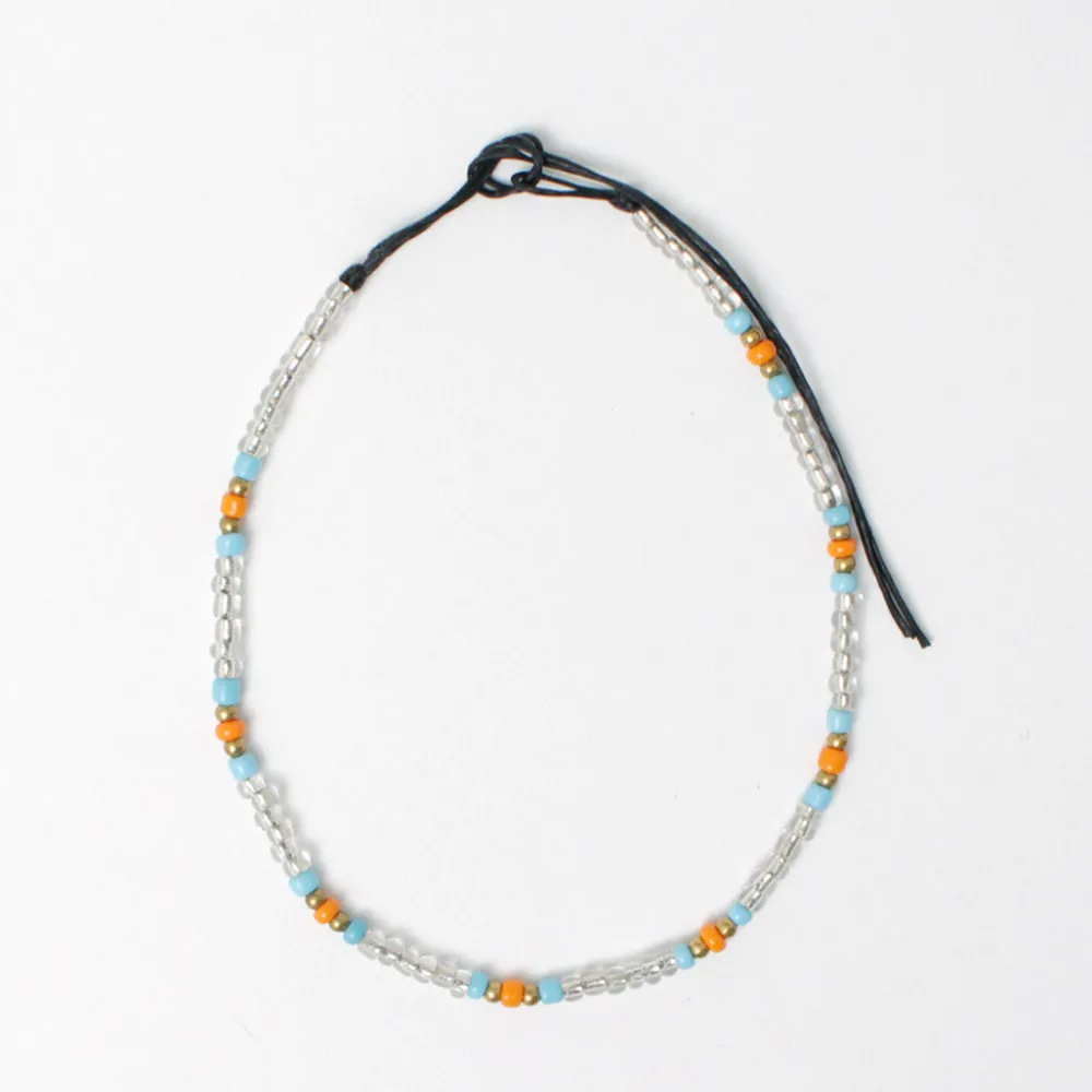 PHADUA Anklets^/ Multicolor glass bead anklet
