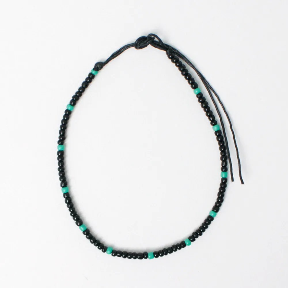 PHADUA Anklets^/ Multicolor glass bead anklet