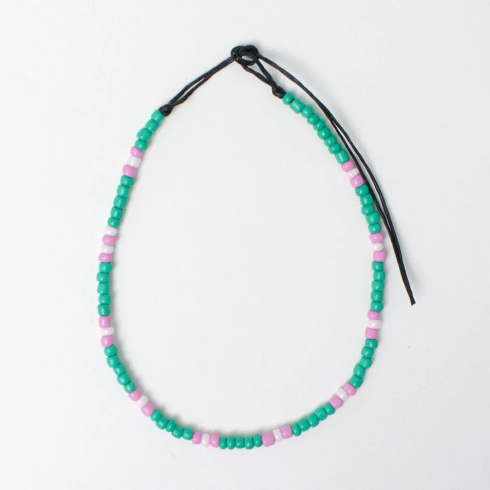 PHADUA Anklets^/ Multicolor glass bead anklet