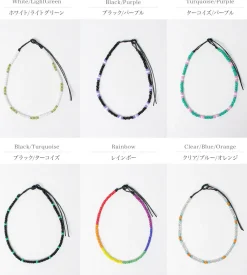 PHADUA Anklets^/ Multicolor glass bead anklet