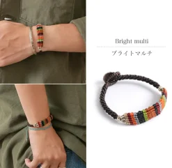 PHADUA Anklets^/ Multi-stripe Braid Wax Cord