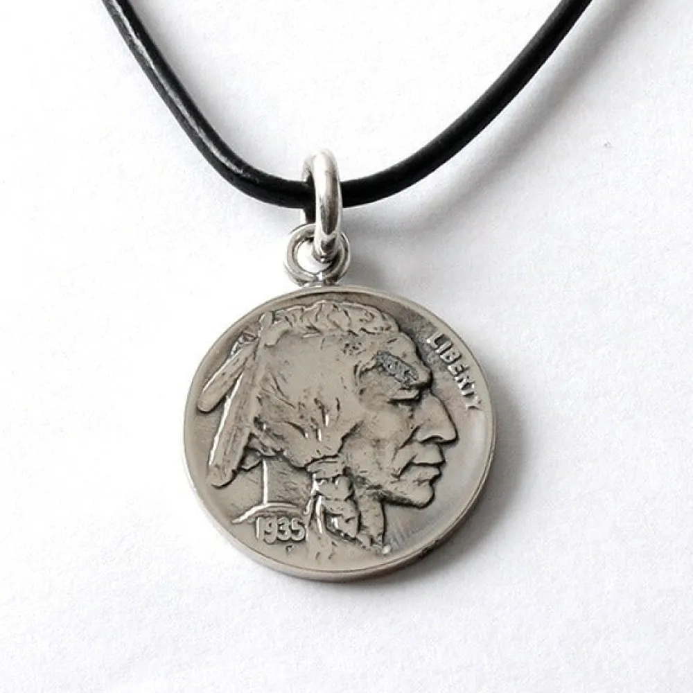 PHADUA Necklaces^/ Old Coin Pendant Top silver