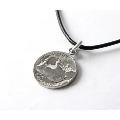 PHADUA Necklaces^/ Old Coin Pendant Top silver