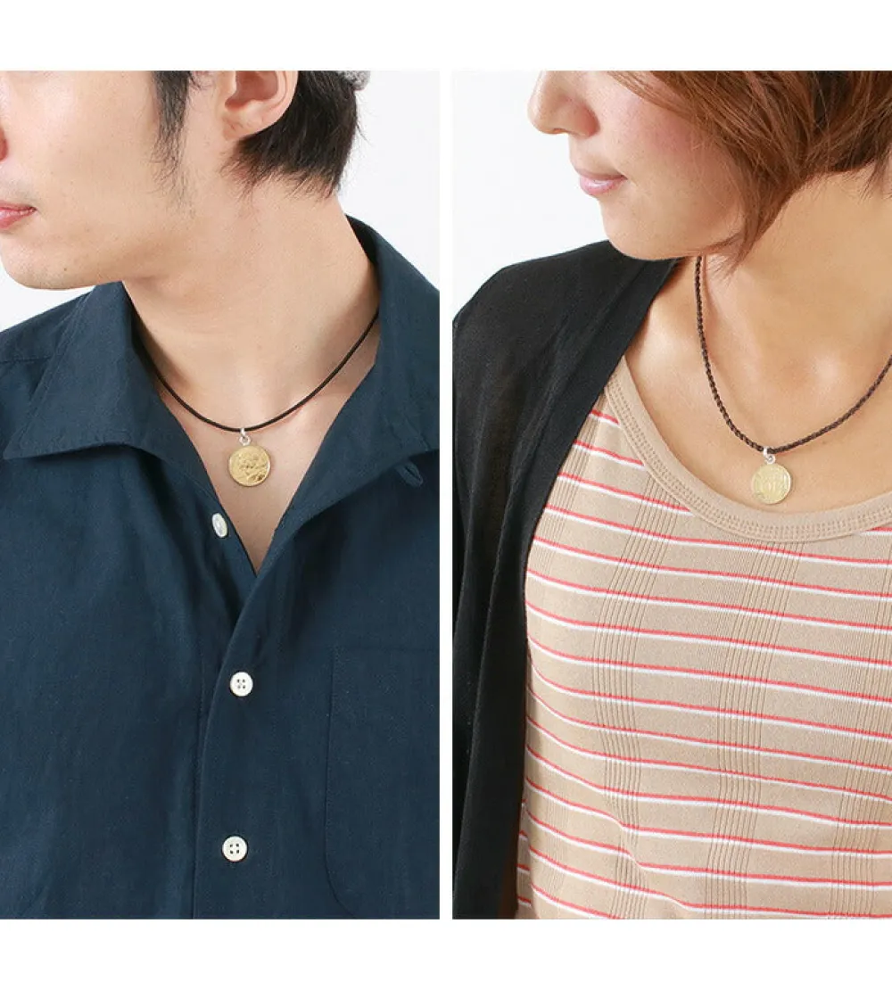 PHADUA Necklaces^/ Old Coin Pendant Top FRANCE10 gold