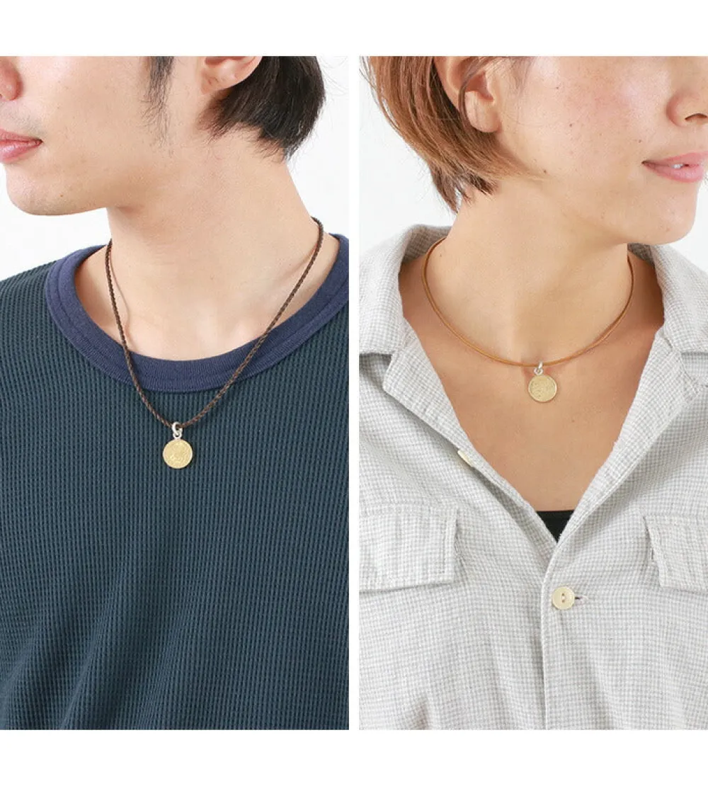 PHADUA Necklaces^/ Old Coin Pendant Top FRANCE5 gold
