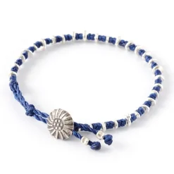 PHADUA Anklets^/ Pure drop silver waxed cord bracelet