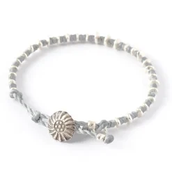 PHADUA Anklets^/ Pure drop silver waxed cord bracelet
