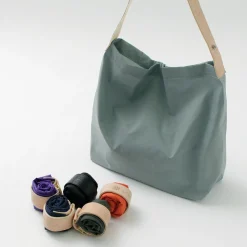 PHADUA Tote Bags^/ Ripstop Nylon Leather Sack/Shoulder Bag