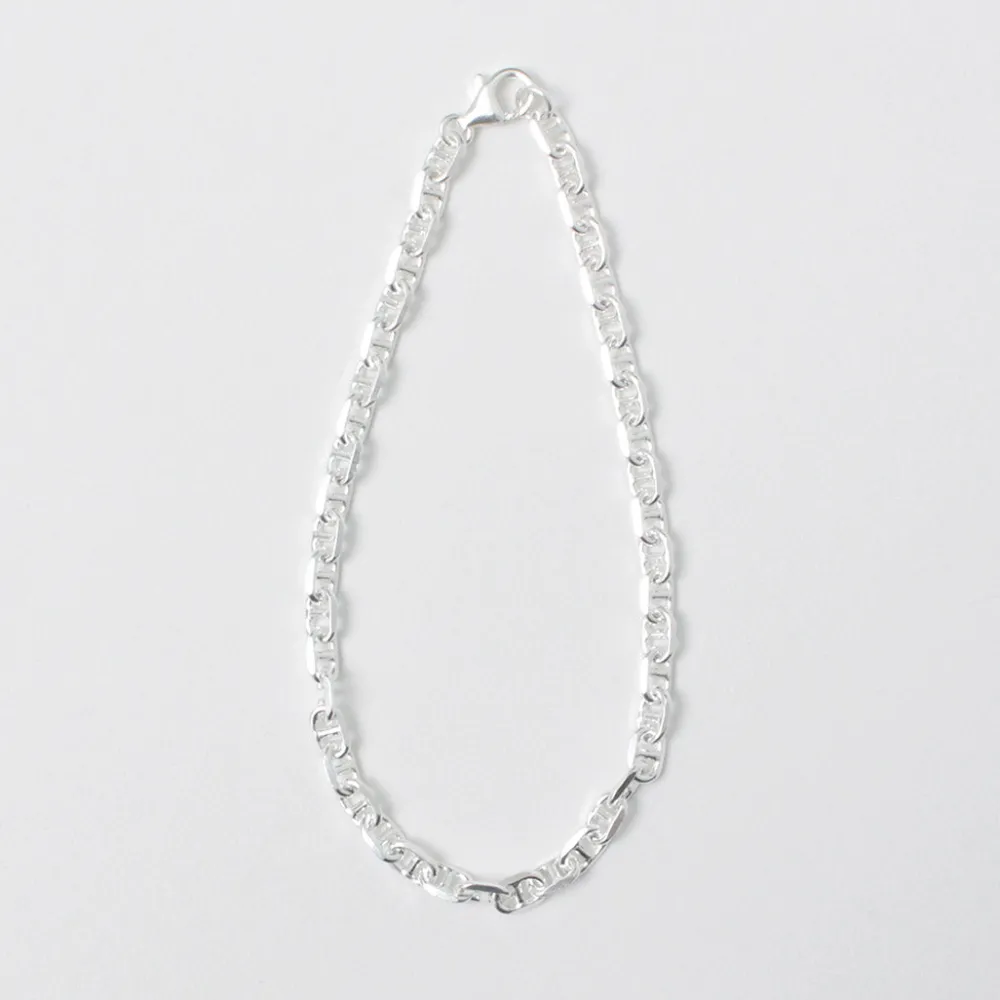 PHADUA Anklets^/ Semi solid anchor chain bracelet 925 silver