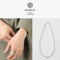 PHADUA Anklets^/ Semi solid anchor chain bracelet 925 silver