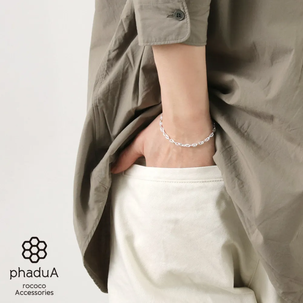PHADUA Anklets^/ Semi solid anchor chain bracelet 925 silver