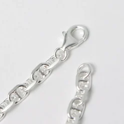 PHADUA Anklets^/ Semi solid anchor chain bracelet 925 silver