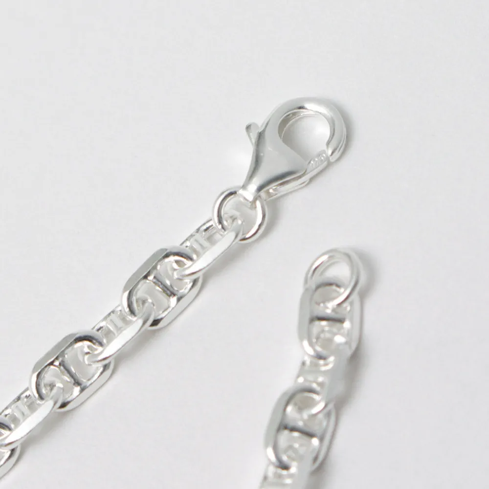 PHADUA Anklets^/ Semi solid anchor chain bracelet 925 silver