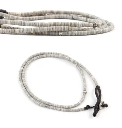 PHADUA Anklets^/ Shell Beads / Wax Cord Necklace / Bracelet / Anklet natural