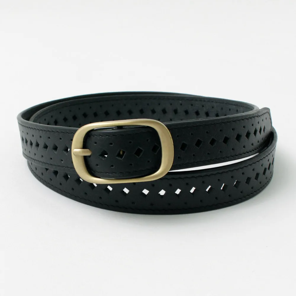 PHADUA Belts^/ Sizeless Perforated Leather Belt