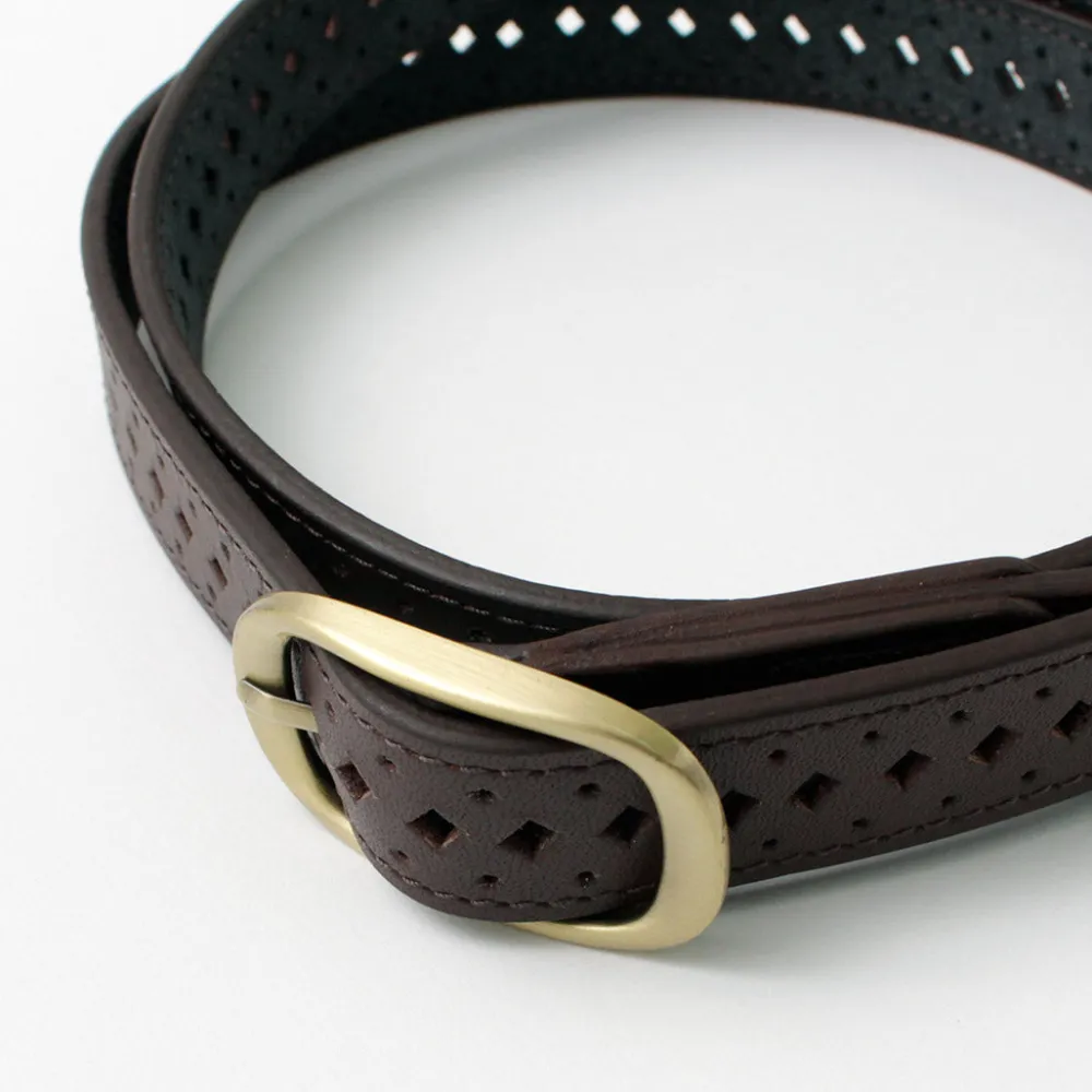 PHADUA Belts^/ Sizeless Perforated Leather Belt