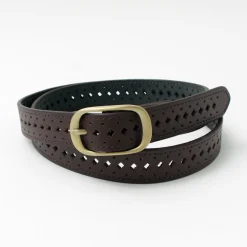 PHADUA Belts^/ Sizeless Perforated Leather Belt