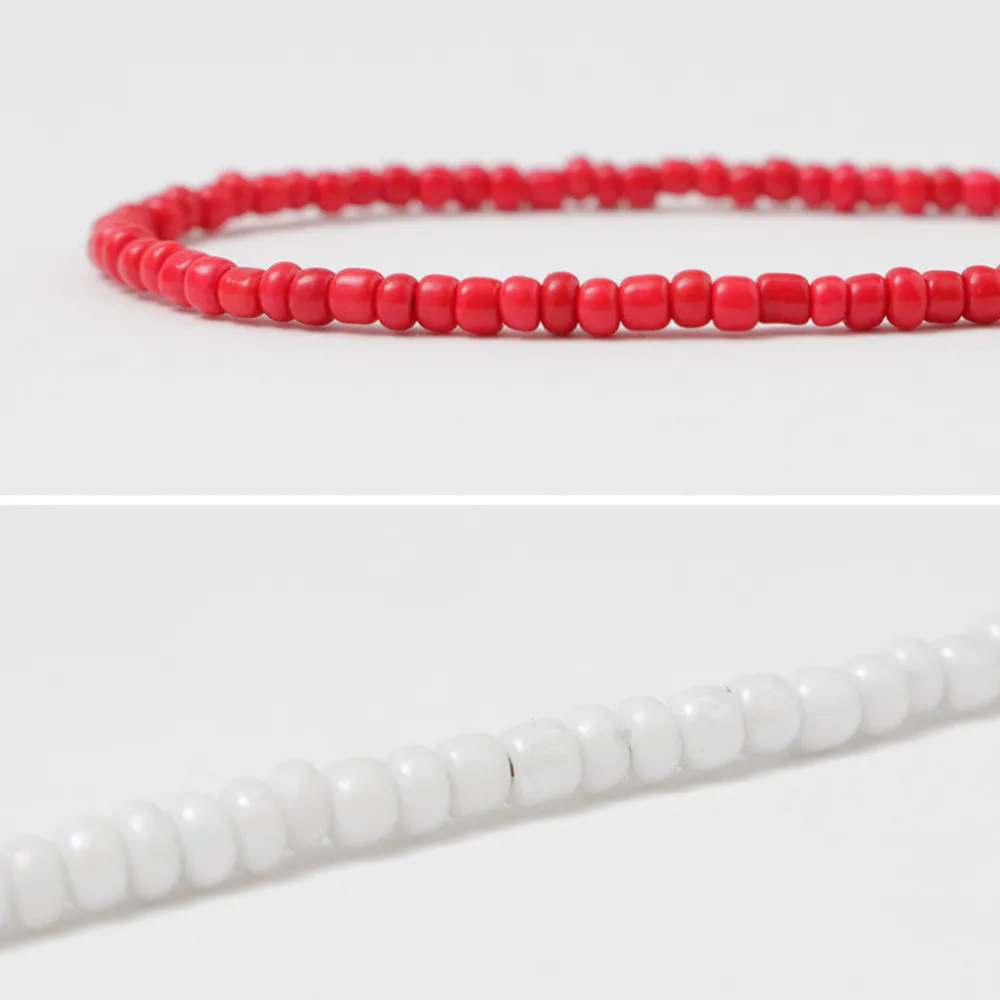 PHADUA Anklets^/ Solid glass bead bracelet