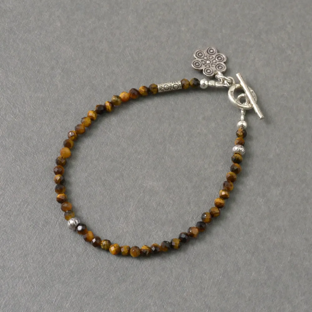 PHADUA Anklets^/ Tiger Eye Bead Bracelet yellow