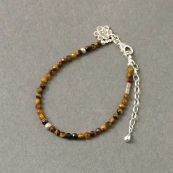 PHADUA Anklets^/ Tiger Eye Beaded Anklet yellow