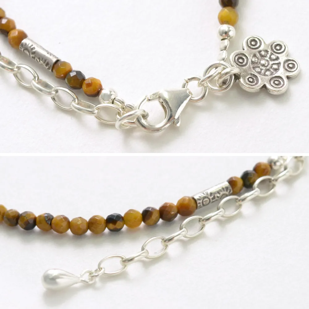 PHADUA Anklets^/ Tiger Eye Beaded Anklet yellow