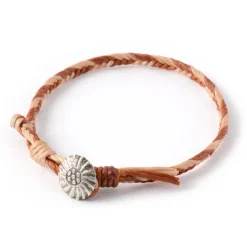 PHADUA Anklets^/ 2-Tone Wax Cord Concho Bracelet