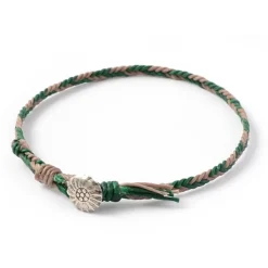 PHADUA Anklets^/ 2-Tone Wax Cord Concho Anklet